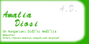 amalia diosi business card